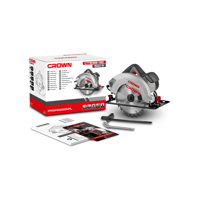 CROWN SIERRA CIRCULAR 1500W 190MM CROWN SIERRA CIRCULAR 1500W 190MM