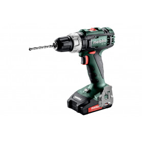 METABO TALADRO PERCUSIÓN BATERÍA 18V SB 18 L (2xLi-Power 2.0 Ah) + SET TALLER PORTÁTIL