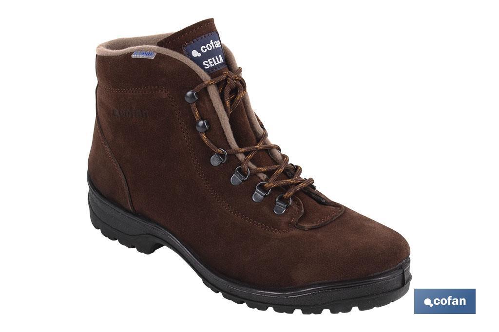 BOTA TREKKING MARRÓN HIDRÓFUGA MODELO SELLA T-47