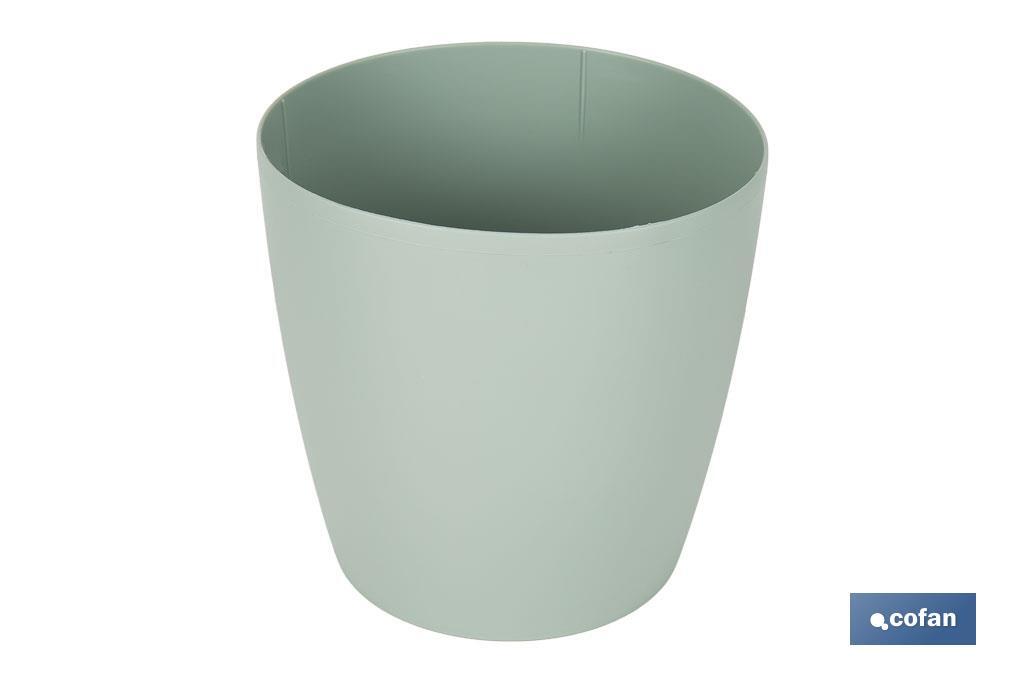 MACETA CAMELIA COLOR VERDE TURQUESA 24.5X23.6cm