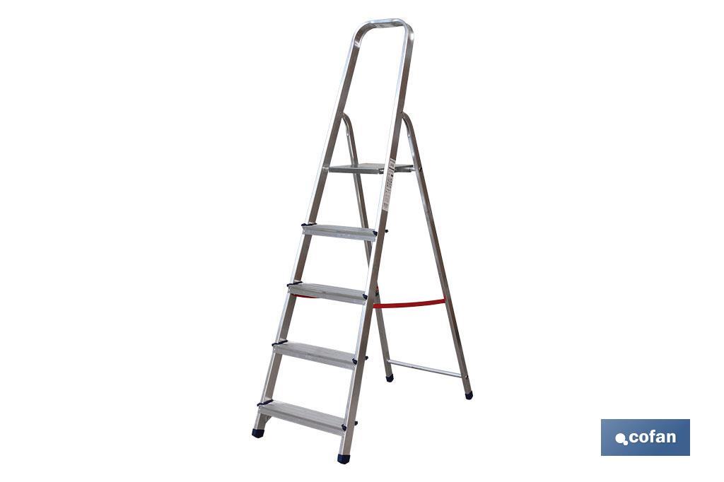 ESCALERA ALUMINIO 2 PELDAÑOS Y 0,41 M ALTURA ÚTIL
