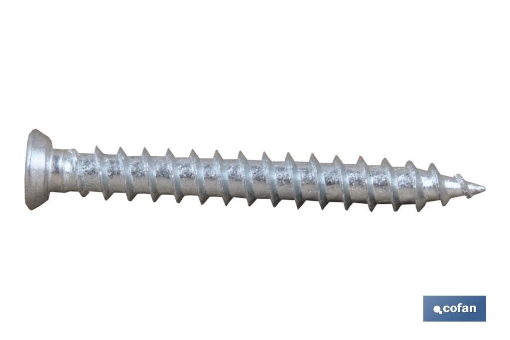 TORNILLO HORMIGÓN PLANA TORX 7,5X100 (PACK: 100 UDS)