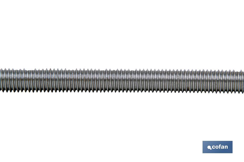 DIN-975 C-4.8 WHITWORTH  1 1/8  Z IZQUIERDAS (PACK: 1 UDS)