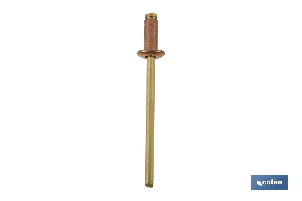 REMACHE COBRE-BRONCE 4 X 10 MM (PACK: 1000 UDS)