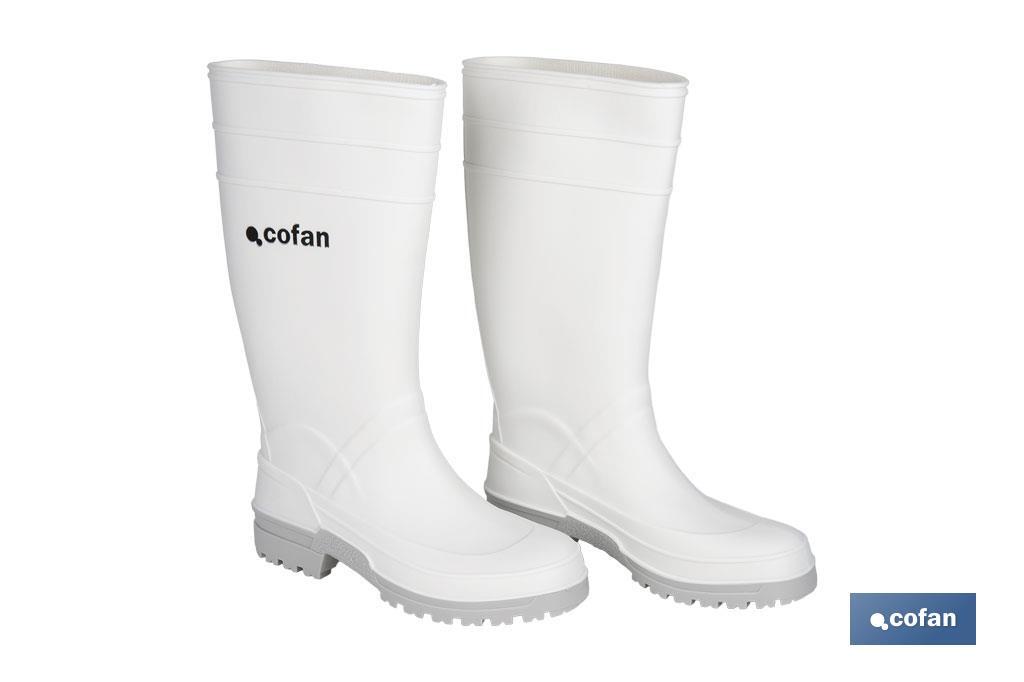 BOTA AGUA PVC BLANCA TALLA 37 (PACK: 1 UDS)