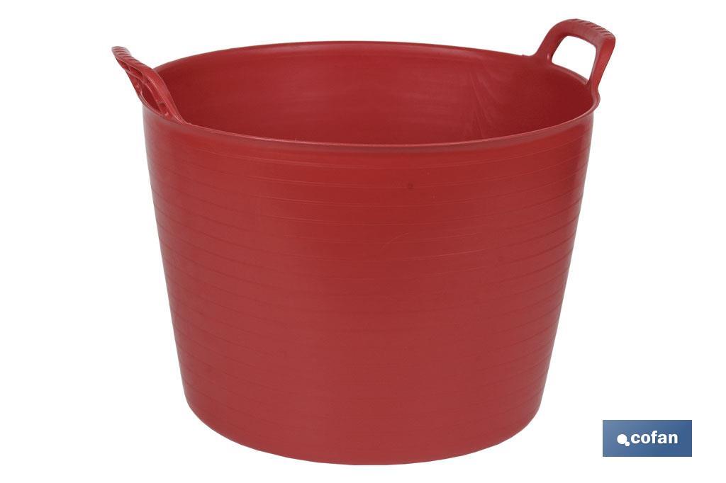 CAPAZO  42 L ROJO  48.5 X 45 X 38 CM venta unitaria (PACK: 1 UDS)