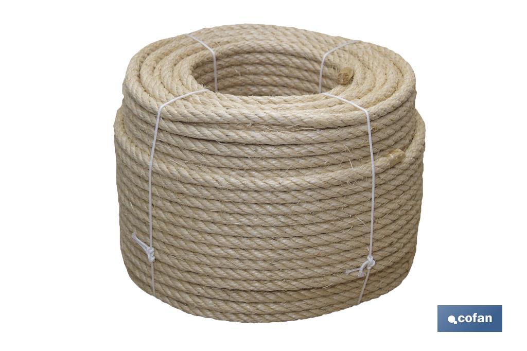 CUERDA SISAL 4 CABOS 10 MM 100 MTS NATURAL