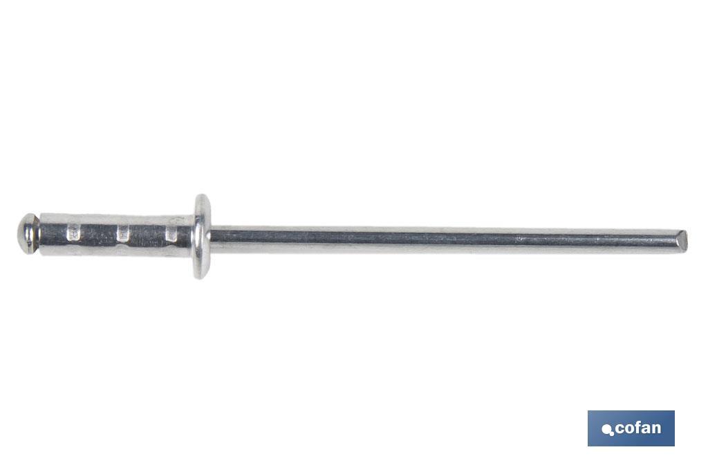 REMACHE ALUMINIO MULTIGRIP 4 X 14 MM