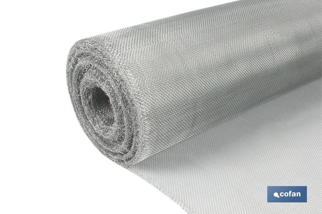 MALLA MOSQUITERA ALUMINIO G-16X16  (0,8X25 m) venta unitaria