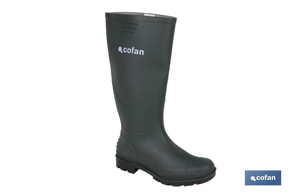 BOTA ALTA DE AGUA PVC VERDE TALLA 36
