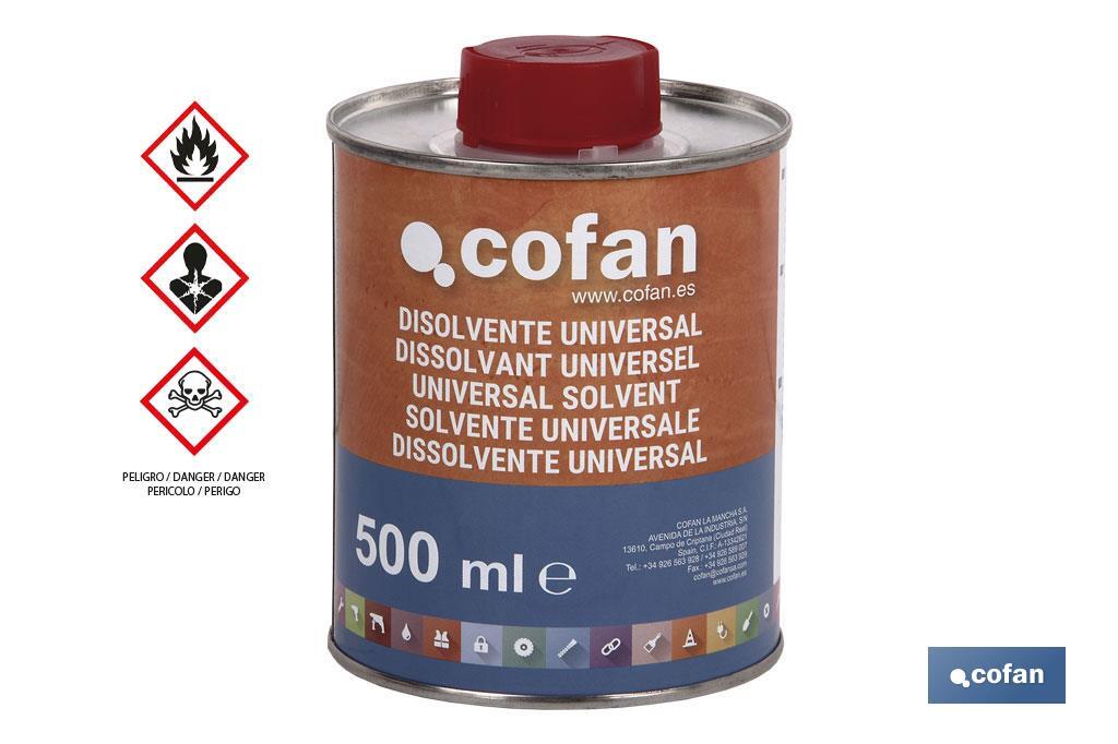 DISOLVENTE UNIVERSAL COFAN (500ML)