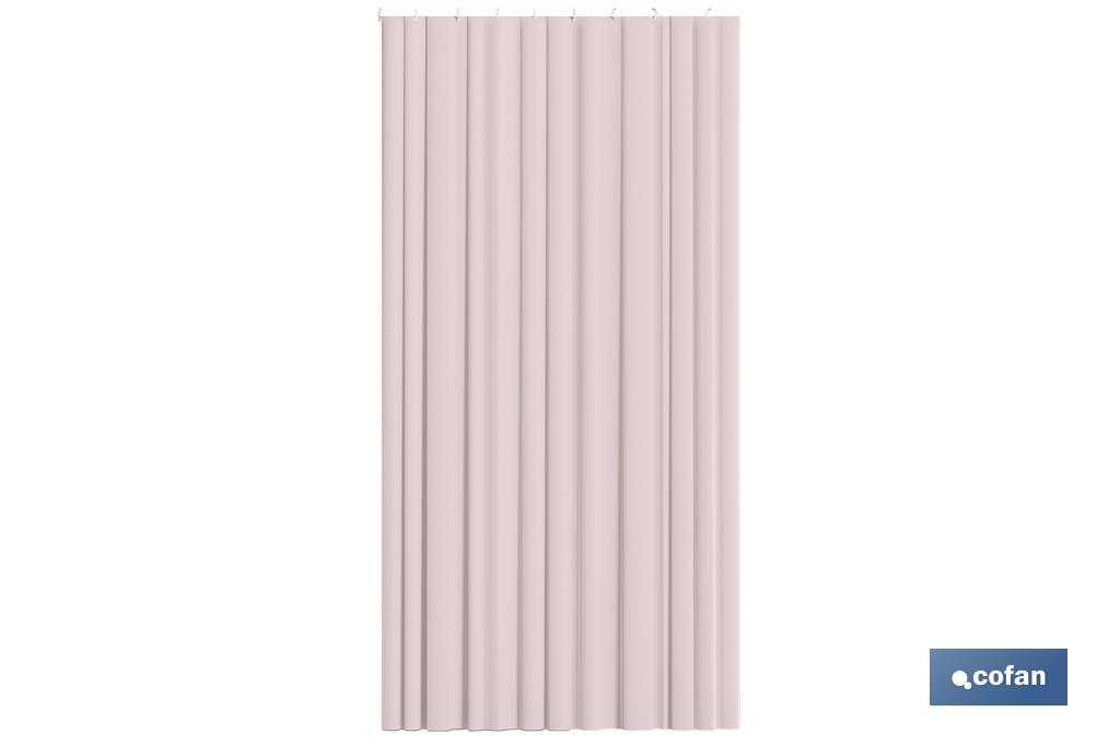 CORTINA DE BAÑO ROSA  POLIÉSTER COLORES 140x200 (PACK: 1 UDS)