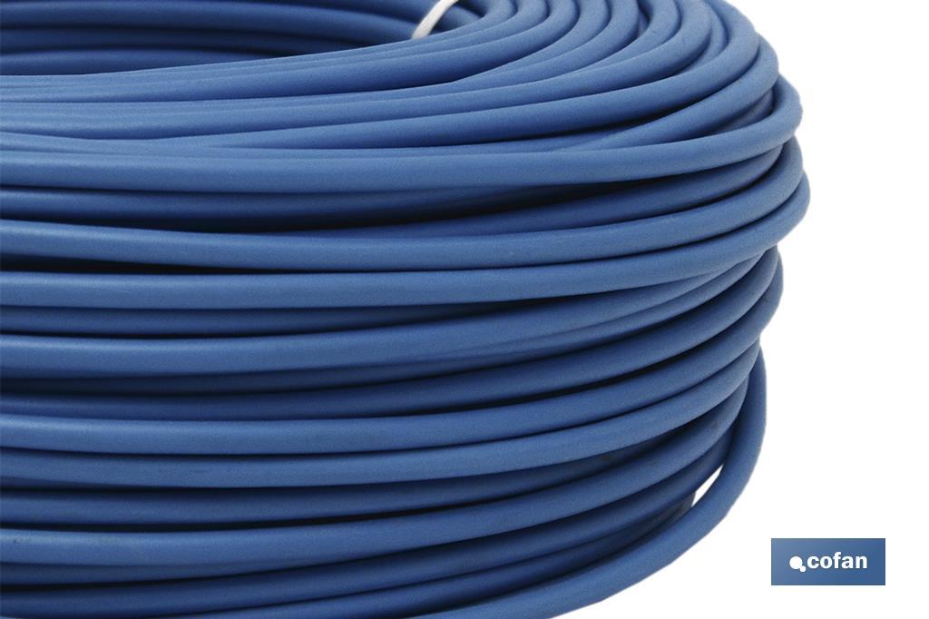 ROLLO CABLE H07V-K 1X1,5MM2 AZUL (100M) (PACK: 1 UDS)