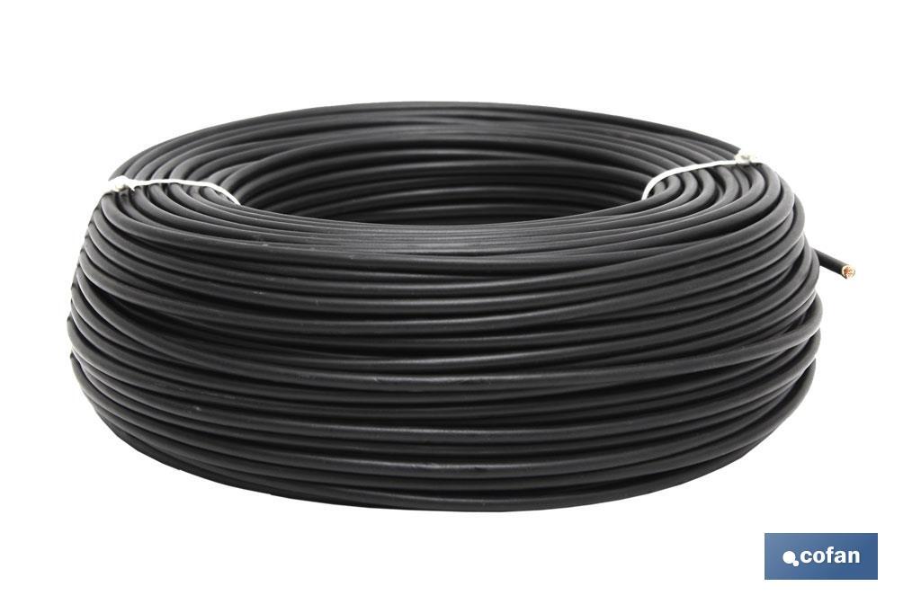 ROLLO CABLE H07V-K 1X1,5MM2 NEGRO (100M) (PACK: 1 UDS)