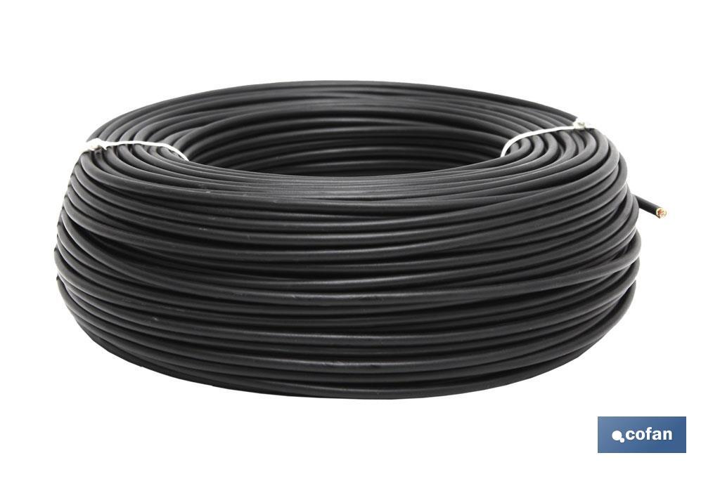 ROLLO CABLE H07V-K 1X2,5MM2 NEGRO (100M) (PACK: 1 UDS)