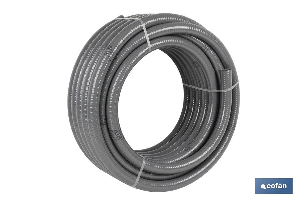 ROLLO DE TUBERÍA HIDRO GRIS CERTIFICADA Ø20 MM 25 M (PACK: 1 UDS)