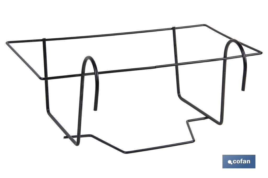 SOPORTE JARDINERA 90015520 AZAHAR NEGRO 40 X 20 X 15.5 CM