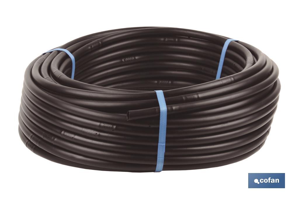 TUBO 25M RIEGO GOTEO NEGRO (Gotero a 0,33m) Ø16MM (PACK: 1 UDS)