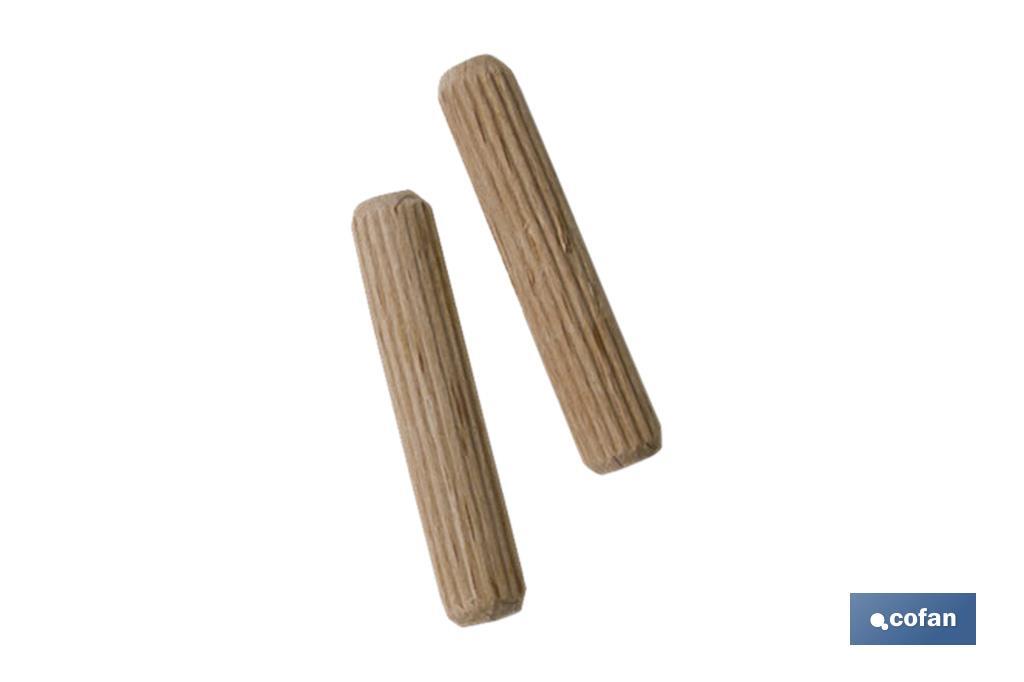 BL 7 UDS ESPIGA DE MADERA 10MM (PACK: 10 UDS)