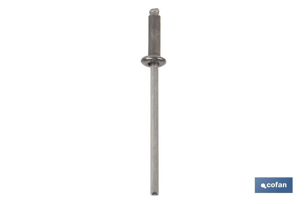 REMACHE ACERO INOX A-2  4 X 16 MM (PACK: 500 UDS)