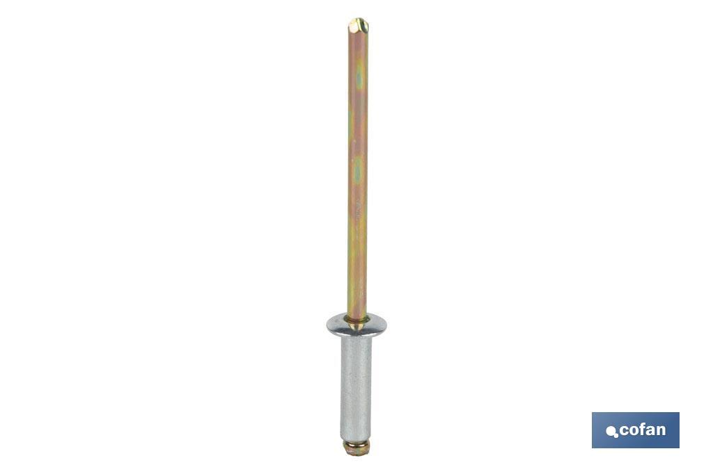 REMACHE ACERO  4.8 X 20 MM (PACK: 400 UDS)