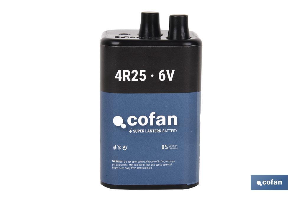 BATERÍA 4R25 6 VOLTIOS VENTA UNITARIA (PACK: 1 UDS)