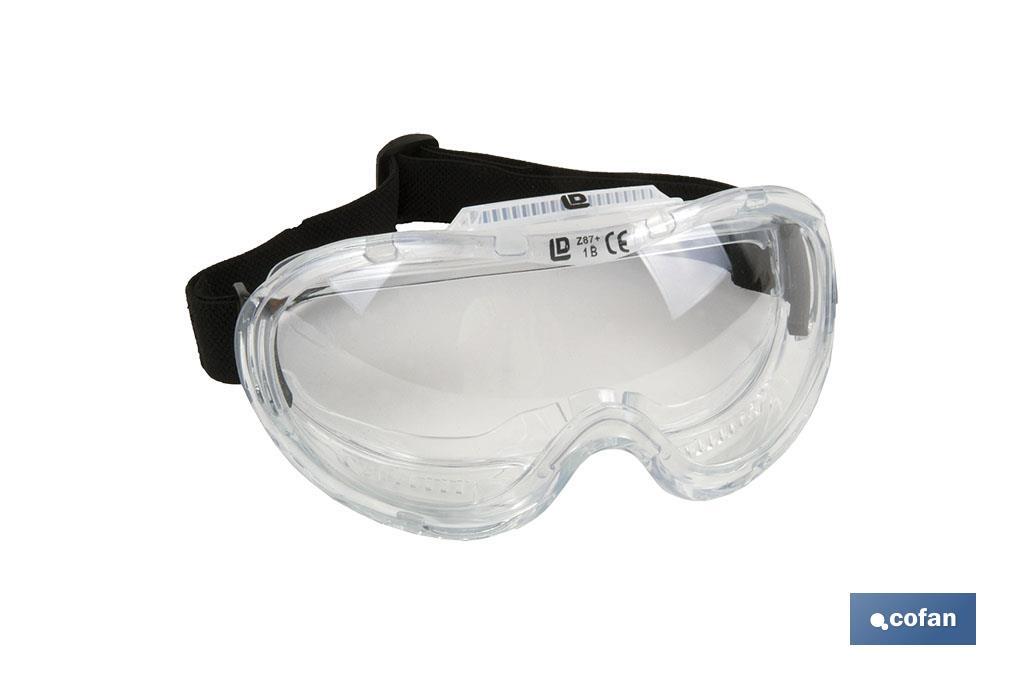 Gafas de Protección contra Proyecciones | Confortables y Ligeras | Ajuste con Goma | Protección UV | 12 Unidades
