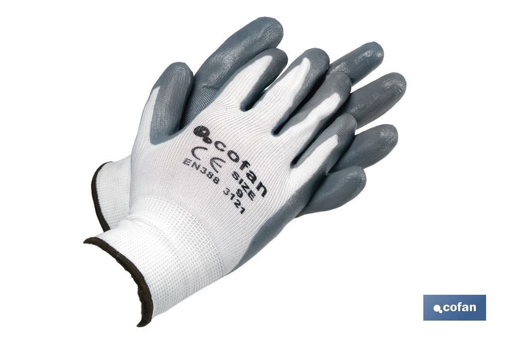 Guantes 100 % de nylon | Impregnados para mayor seguridad | Protección y confort | Flexibles y sin costuras