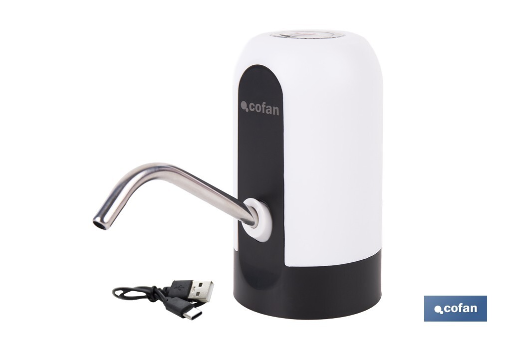 Dispensador de agua eléctrico | Grifo portátil para garrafas de agua | Adaptador universal incluido | Batería recargable de 120