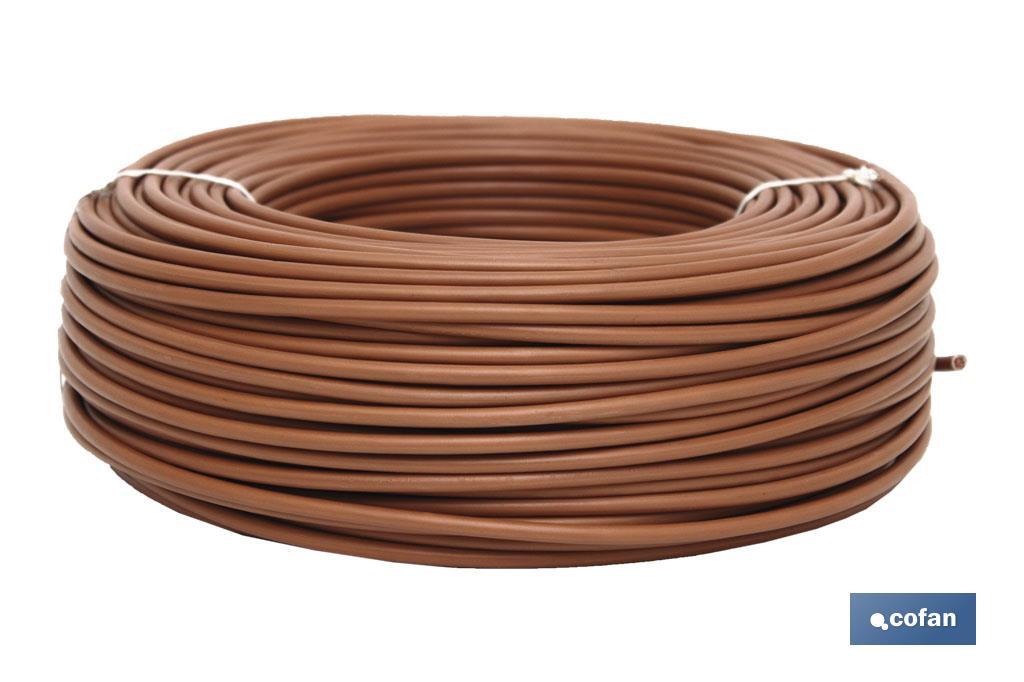 Rollo Cable Eléctrico de 100 m | H07V-K | Sección de cable de varias medidas | Varios colores
