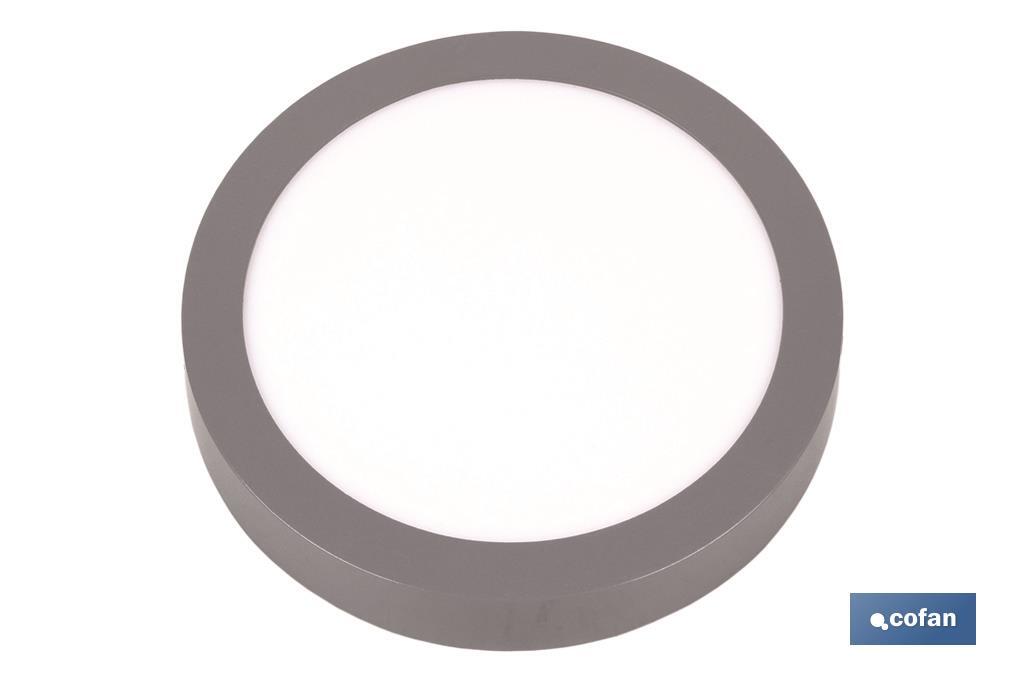 Downlight Gris redondo Superficie