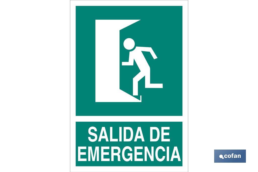 Señal Evacuación Salida emergencia EV73